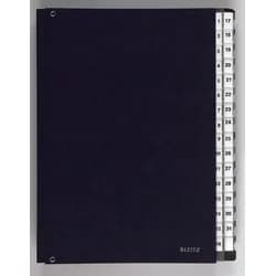 LEITZ Pultordner DIN A4 32 Taben schwarz