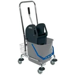 Einfachfahreimer chrom 1x27l mitPresse