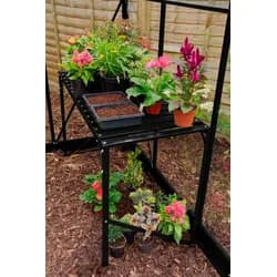 Vitavia Alutisch, 1 Ablage, 121x54x76cm, schwarz