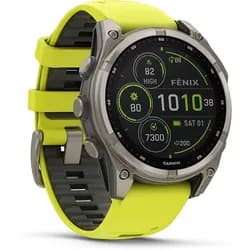 Garmin Fenix 8 Solar Sapphire Titan (47 mm, ohne SIM), Smartwatch