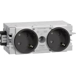 Tehalit Steckdose 2-fach 45 Grad GS20109011