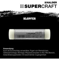 HALDER Durchschläger Klopfer 30mm rückschlagfrei