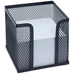 WEDO Notizzettel Zettelbox Office 10x10x10cm schwarz schwarz