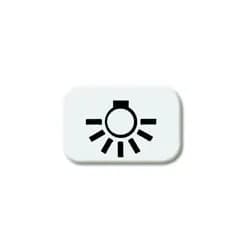 Tastersymbol "Licht" (alpinweiß)