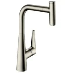 hansgrohe Talis Select M51 Einhebel-Küchenmischer 300, Ausziehauslauf, 1jet, Edelstahl Finish