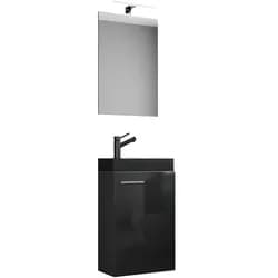 Badezimmer Slito 3-tlg. Schwarz
