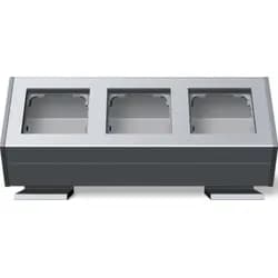 Gira Gehäuse 3-fach alu 119326