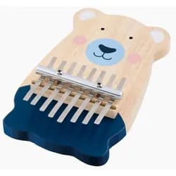 goki Kalimba Kalimba Bär,packung, 1-St., bekannt als Daumenklavier oder Mbira blau