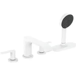 HANSGROHE 75444700 4-Loch Wannenarmatur Vivenis F-Set - Weiß