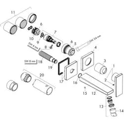 hansgrohe Spültischarmatur schwarz