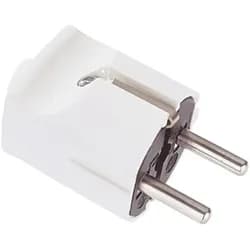 Schukostecker - weiß