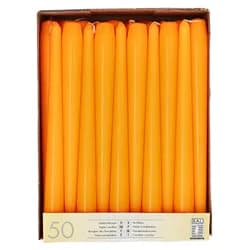 Papstar Leuchterkerzen orange 10393 , 1 Packung = 50 Stück