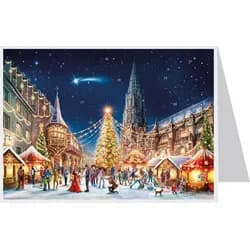 Postkarten-Adventskalender Freiburg