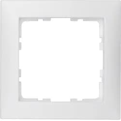 Frame 1gang berker s1 polar white