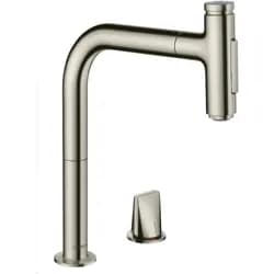 Hans Grohe Hansgrohe Metris Select M71 2-Loch Einhebel-Küchenmischer mit Ausziehbrause