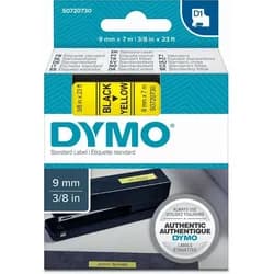 DYMO D1 Schriftband 9mm schwarz auf gelb