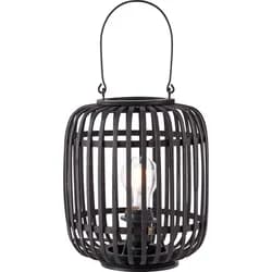 Brilliant Woodrow Tischleuchte 27cm holz dunkel/schwarz