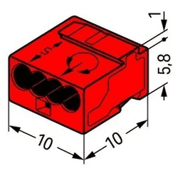 WAGO GmbH & Co. KG Verb.dosenklemme 243-804