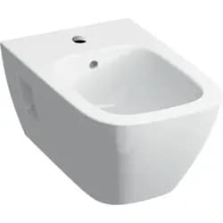 Geberit Renova Plan Wandbidet teilgeschlossene Form mit Überlauf, weiß