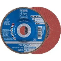 PFERD Fächerschleifscheibe gerade 125mm A 40 SG-COOL