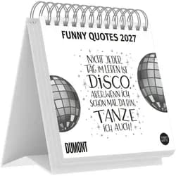 DUMONT Tischkalender Funny Quotes 2027