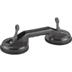 Suction cup handle Plastic, double kwb;179990 - Schwarz