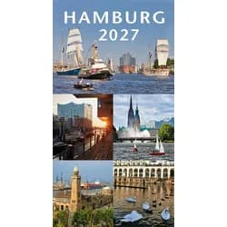 Länderkalender HAMBURG 2027. 3-Monats-Tischkalender