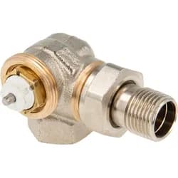 Thermostat-Ventilunterteil V-exact II, Winkeleck/links, DN 15