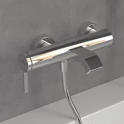 V&B Einhebel-Badewannenarmatur Dawn m Umst, Rückflussschutz, Wandmont., chr
