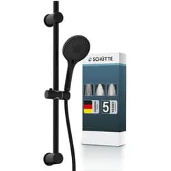 Schütte RAVEN Stangenbrause-Set ohne Armatur, Badarmaturen, 64926, schwarz matt