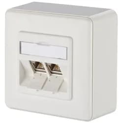 Metz Connect Anschlussdose, Cat.6A TN E-DATmod-2AP-rws