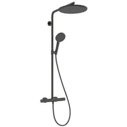 hansgrohe S-Pipe Raindance Alive S Puro 1jet, 12 l/min, brushed black chrome