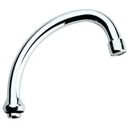 Grohe Auslauf chrom, Ausladung 140 mm, schwenkbar