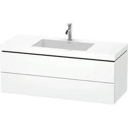 Duravit Möbelset c-shaped Set wandhängend wandhängend „L-Cube“ 120 × 50 × 48 cm Weiß Matt