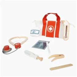 Small Foot Spielzeug-Arztkoffer Arzttasche Spielset rot