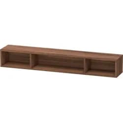Duravit Regalelement L-Cube 80x14cm, Nussb dkl., 3 Fäch., horizontal