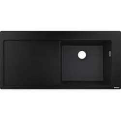 Hansgrohe Einbauspüle 450 mit Abtropffläche 43314170 - Schwarz