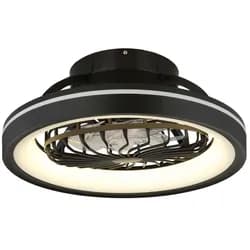Globo Lighting Deckenventilator , schwarz , Maße (cm): H: 20 Ø: 48