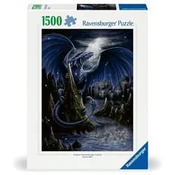 Ravensburger Puzzle Erwachsenenpuzzle 1500 Teile - Der Schwarzblaue Drache, Puzzleteile