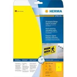 HERMA Folienetikett 8033 210x297mm gelb 25 St./Pack.