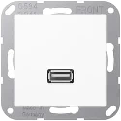 Jung Multimedia-Einsatz USB (alpinweiß)
