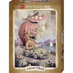HEYE Spiel, Puzzle - Zozoville Road Trippin - Standard 2000 Teile