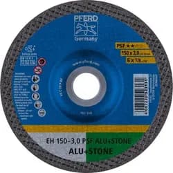 PFERD TOOLS Trennscheibe EH 150x3,0x22,23 mm gekröpft Uni.-Linie PSF ALU+STONE für Alu/NE-Met./Stein