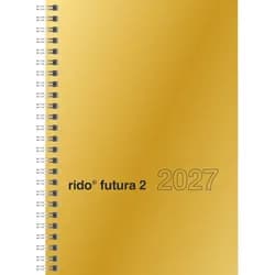 Baier & Schneider Taschenkalender rido/idé 7021121917 Buchkalender Mod. futura 2 2027 A5, Karton, gold