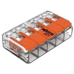 WAGO 221-615 - Verbindungsklemme, 6 mm2, 5-Leiter