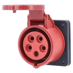 as-Schwabe CEE-Anbaudose 400V 16A 5-polig mit Dichtungsring max. 2,5mm2 IP44