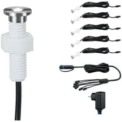 Paulmann Plug & Shine LED Bodeneinbauleuchte MicroPen II Basisset - Silber
