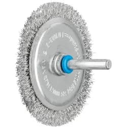 PFERD TOOLS Rundbürste ungezopft RBU Ø70x4 mm Schaft-Ø6 mm Edelstahl-Draht-Ø0,20