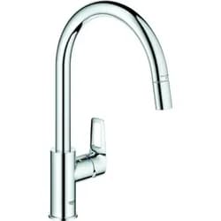 BauLoop kitchen mixer chrome