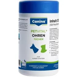 Petvital Feuchttücher Ohren vet. 120 St